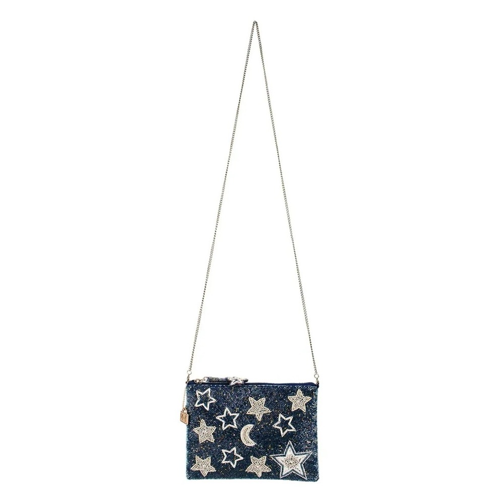 Mary Frances Celestial Moon & Stars Beaded Crossbody Bag - Picture 6 of 6